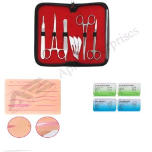 A Suture Practicing Kit Bundle with Multilayer Pad